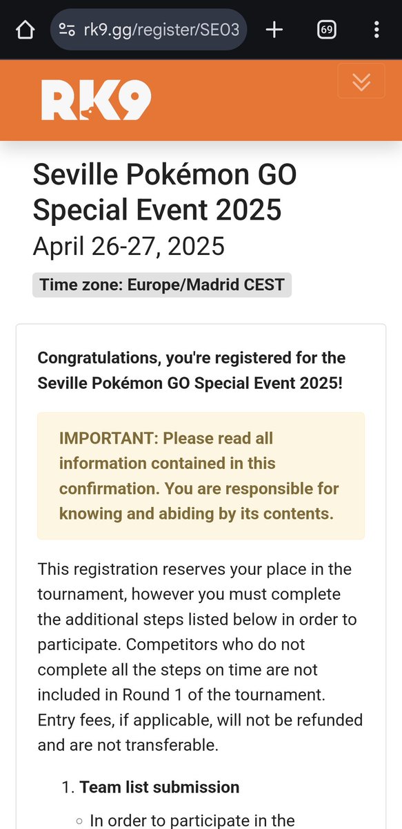 Happy to announce that I'm participating at the Sevilha Regional in the 26th and 27th of April.
Anxious to meet the online players in person 😊

See you there 💪 🇪🇸✈️

<a href="/AntimatterGG/">Antimatter Gaming</a>
 #pokemongoapp