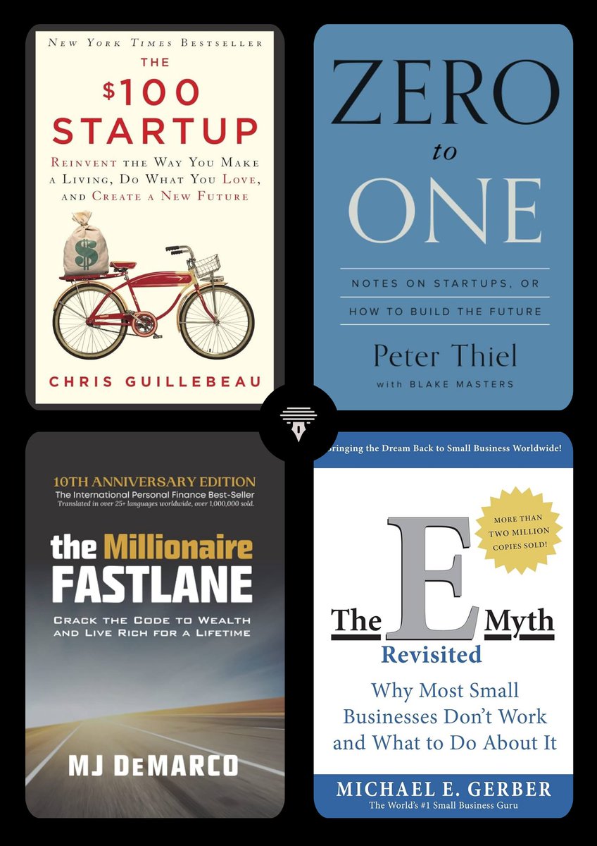 BookNoteApp's tweet image. Feel trapped by the ‘9 to 5 forever’ script? These four books lay out exactly how to bootstrap your own business—no excuses.