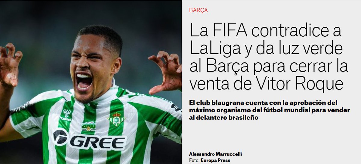 ESCÁNDALO ¿LA LIGA DE <a href="/Tebasjavier/">Javier Tebas Medrano</a> ESTÁ BLOQUEANDO SISTEMÁTICAMENTE AL BARÇA?

A los HECHOS me remito:

1) La Liga hizo todo lo posible para impedir que Gavi tuviera ficha del primer equipo, poniendo en peligro su continuidad ya que pudo llevárselo GRATIS el Chelsea, en lo que