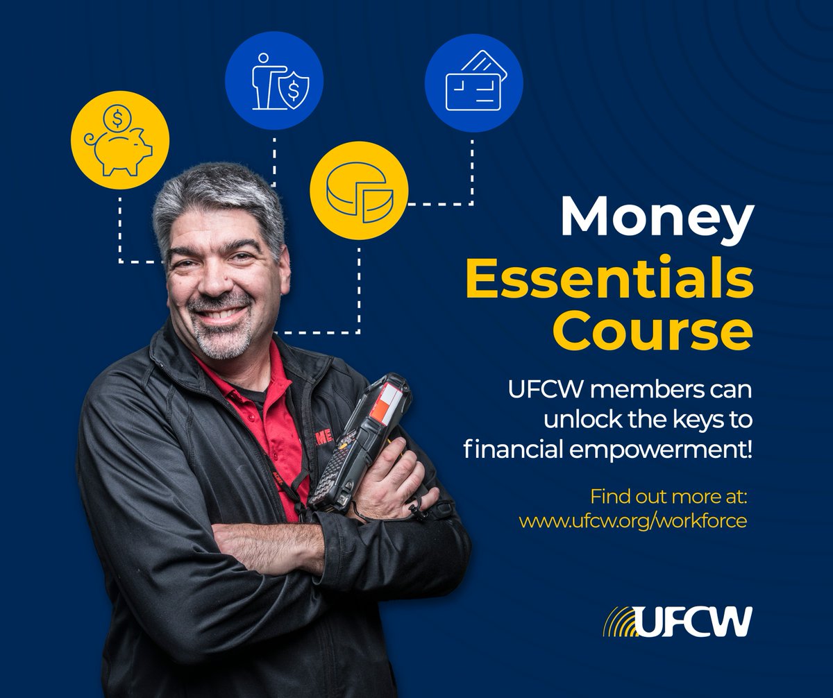 UFCW members can unlock the keys to financial empowerment with our Money Essentials Course. 

From crafting budgets to setting financial goals, navigating credit, and mastering loan applications – we've got you covered!   

➡️ bit.ly/3N3FRri