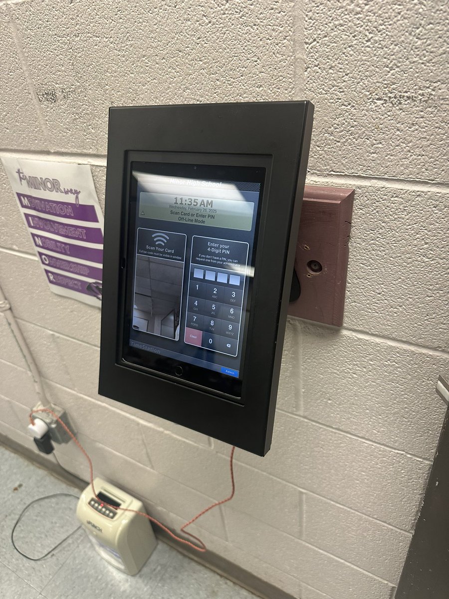 MHSIndMain's tweet image. New motor mount for our Honda donated motor. It took the entire class but we got it mount! Also, installed our new updated time clock. No more punching time cards My students will have badges and PIN numbers to clock in/out. @MinorHighTigers @JEFCOCareerTech @JEFCOED @SkillsUSA