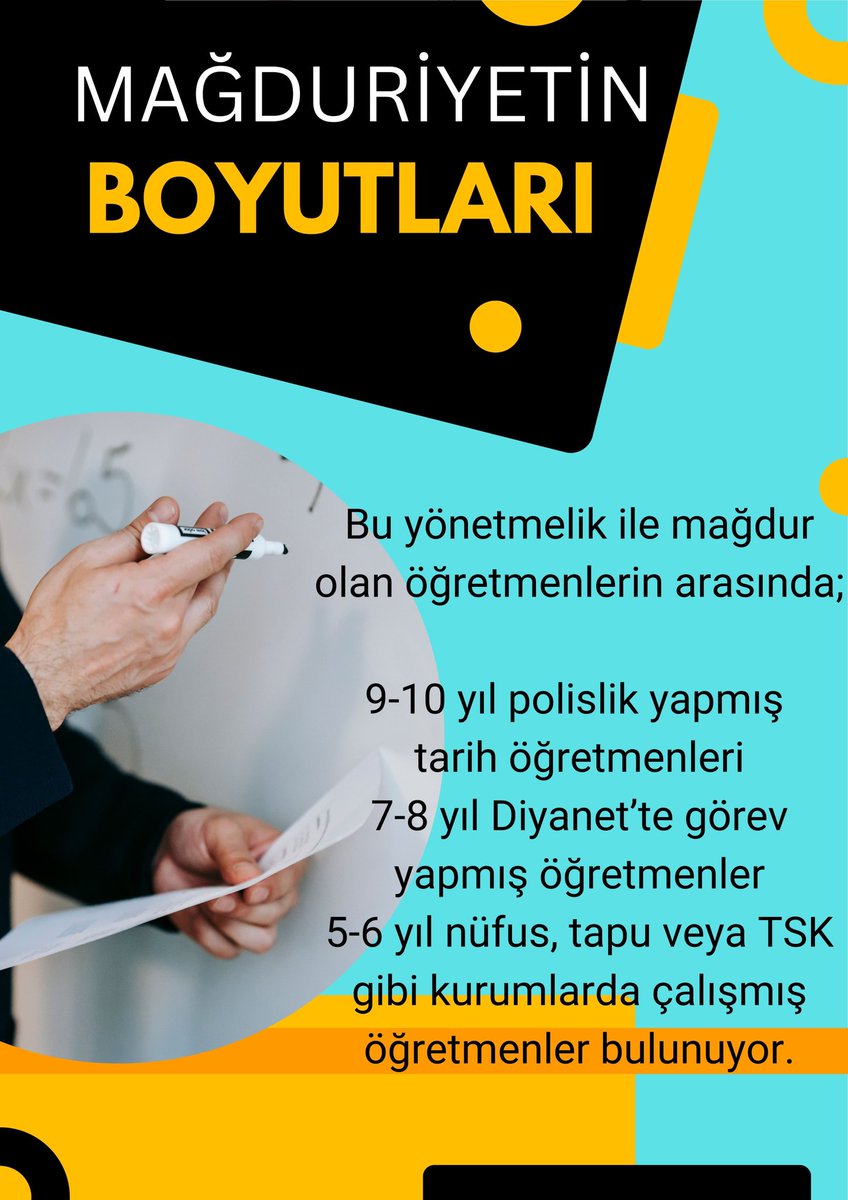 <a href="/waw_eyla/">Hatice Özdemir</a> <a href="/Yusuf__Tekin/">Yusuf Tekin</a> <a href="/tcmeb/">Millî Eğitim Bakanlığı</a> <a href="/tcmebhaber/">TC MEB HABER</a> <a href="/EgitimBirSen/">Eğitim-Bir-Sen</a> <a href="/egitimis/">Eğitim-İş</a> <a href="/turkegitimsen/">Türk Eğitim Sen</a> <a href="/trthaber/">TRT HABER</a> <a href="/ATV/">ATV</a> <a href="/nowtvturkiye/">NOW</a> 42 yaşında öğretmenim, 18 yıllık hizmetim var aman uzman dahi olamıyorum baş öğretmenlik ise hayal Bu adaletsizliğe son verin
#ÖMKyıllarımızıgeriver
<a href="/Yusuf__Tekin/">Yusuf Tekin</a> <a href="/tcmeb/">Millî Eğitim Bakanlığı</a> <a href="/tcmebhaber/">TC MEB HABER</a> <a href="/EgitimBirSen/">Eğitim-Bir-Sen</a> <a href="/egitimis/">Eğitim-İş</a> <a href="/turkegitimsen/">Türk Eğitim Sen</a>