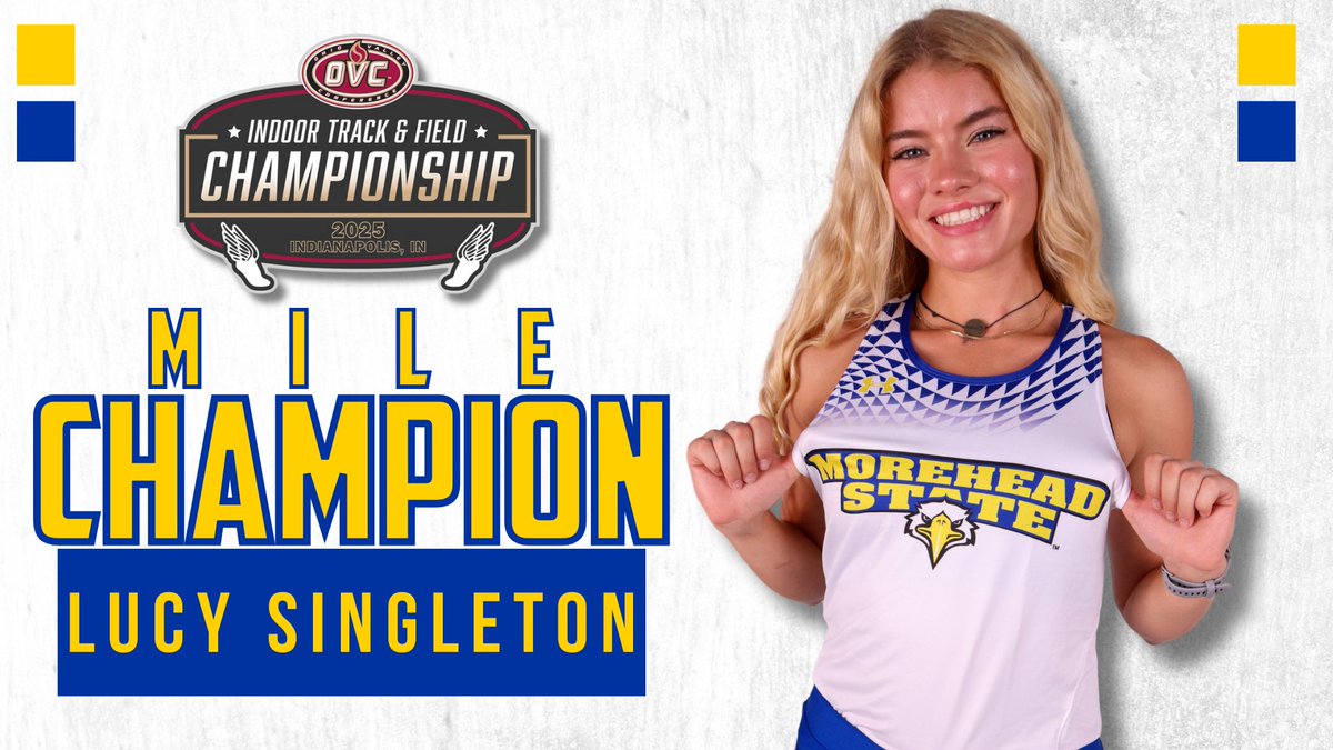 .<a href="/MSUEaglesCCTRK/">MSUEaglesCCTRK</a>'s Lucy Singleton won MSUs 1st <a href="/OVCSports/">Ohio Valley Conference</a> Indoor Track title since MSU Hall of Famer Karen Lutes won 2x in '03. Singleton's title was 10th in MSU women's ITF history. Only Lutes ('00 &amp; '03) &amp; Amy Beatty ('99) have won 2 women's titles in same indoor championships.
