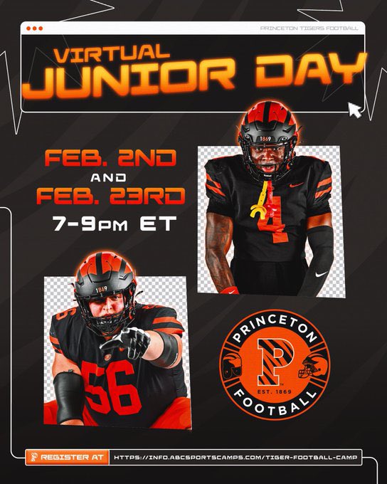 Jack Berquist (@jackberquist14) on Twitter photo Had an amazing virtual junior day with <a href="/PrincetonFTBL/">Princeton Football</a> thank you to the coaches and staff for the great experience! <a href="/coachehenderson/">EJ Henderson</a> <a href="/CoachSibel/">John Sibel</a> <a href="/Coach_Flinn/">Brian Flinn🤫</a> <a href="/CoachBobSurace/">Bob Surace '90</a> <a href="/CoachRosenbaum/">Mark Rosenbaum</a> <a href="/RecruitingBh/">BH Recruiting Assistance</a> Had an amazing virtual junior day with <a href="/PrincetonFTBL/">Princeton Football</a> thank you to the coaches and staff for the great experience! <a href="/coachehenderson/">EJ Henderson</a> <a href="/CoachSibel/">John Sibel</a> <a href="/Coach_Flinn/">Brian Flinn🤫</a> <a href="/CoachBobSurace/">Bob Surace '90</a> <a href="/CoachRosenbaum/">Mark Rosenbaum</a> <a href="/RecruitingBh/">BH Recruiting Assistance</a>