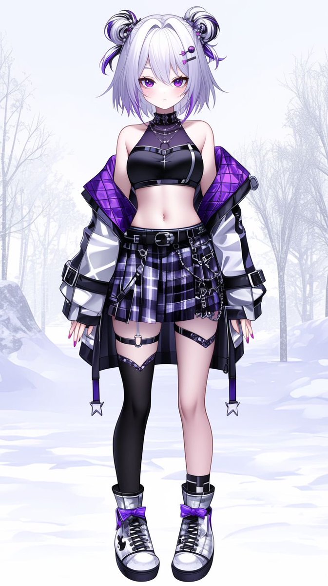 Purple sparks, black hearts, and endless confidence.