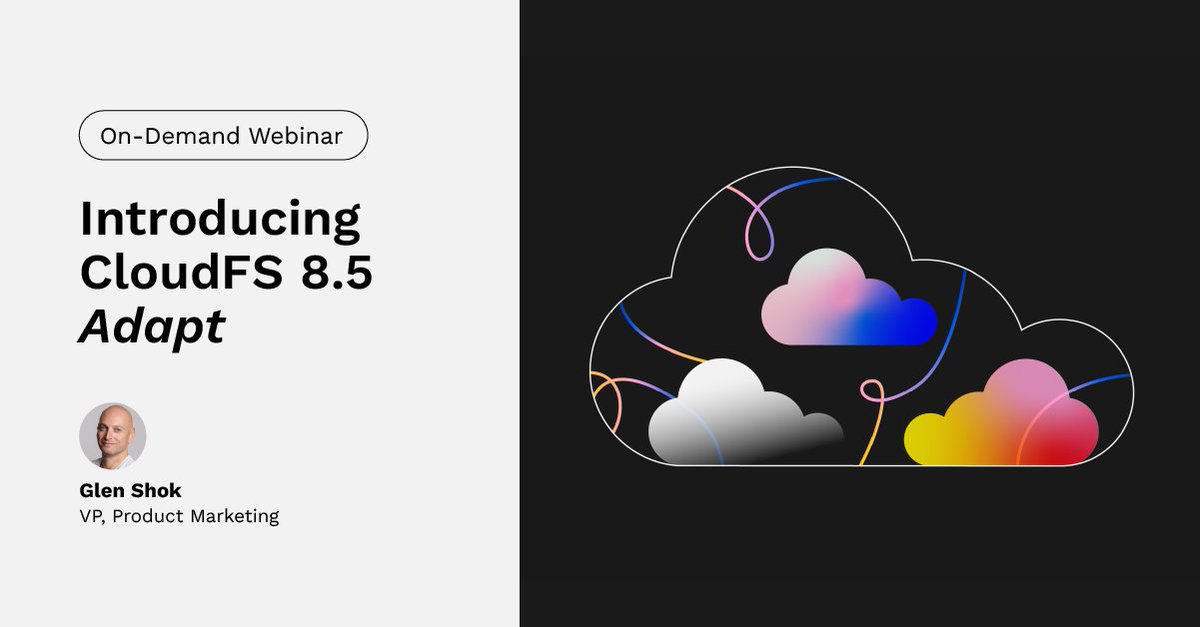PanzuraNews's tweet image. Missed our #CloudFS 8.5 Adapt webinar? 📺 Catch the replay! Learn how Panzura&apos;s latest CloudFS release boosts #BusinessContinuity &amp;amp; #FileData access. 🚀

👉 Watch now: hubs.la/Q038q5230

#HybridCloud #CloudStorage #HighAvailability #DataManagement #Webinar #AWS #Azure #Okta
