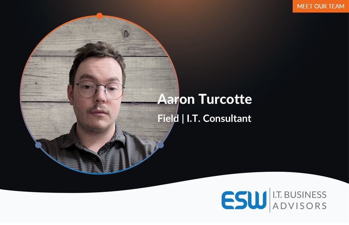ESWITAdvisors's tweet image. We&apos;re excited to have Aaron Turcotte on board at @ESW  Your unique talents and perspectives will undoubtedly enrich our field team. Here&apos;s to forging great connections and achieving amazing milestones together! 
 #ESWFieldSupport #ESWField