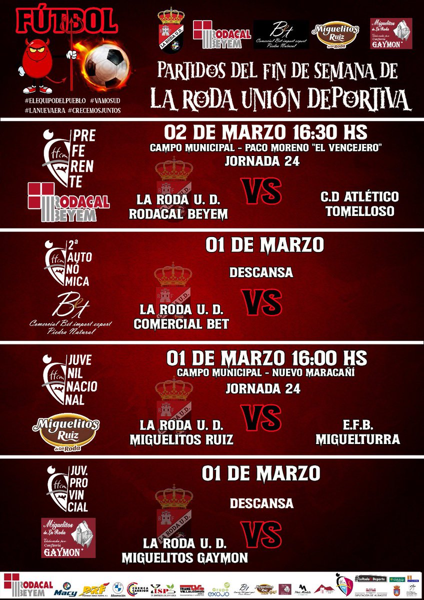 AGENDA PARA EL FIN DE SEMANA