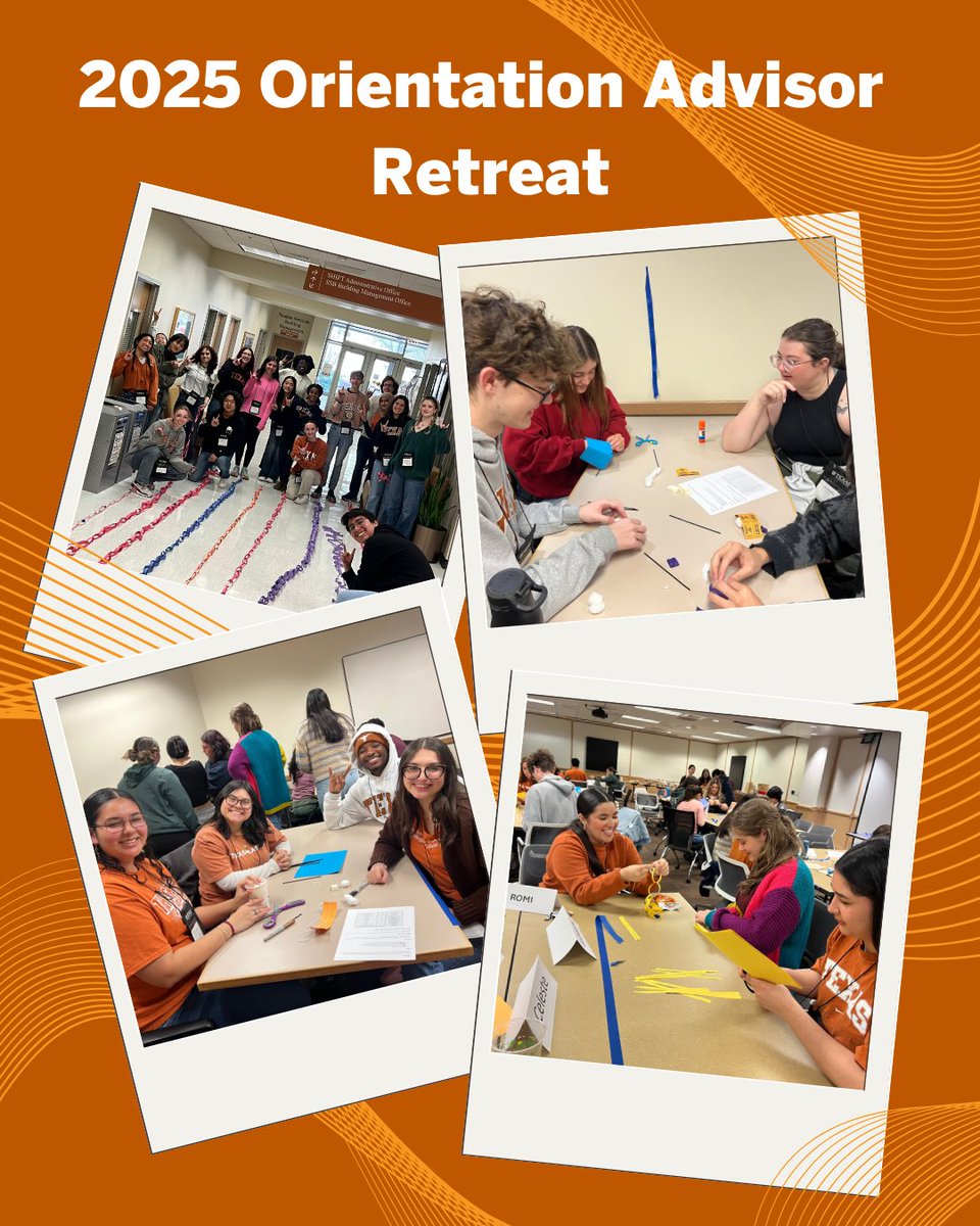 UTorientation's tweet image. Did you know that Orientation Advisors (OAs) spend an entire semester prepping for New Student Orientation?🤘 Our OAs spent this past weekend developing their leadership and professional skills during the OA Retreat on campus. Hook'em! #LonghornStateofMind