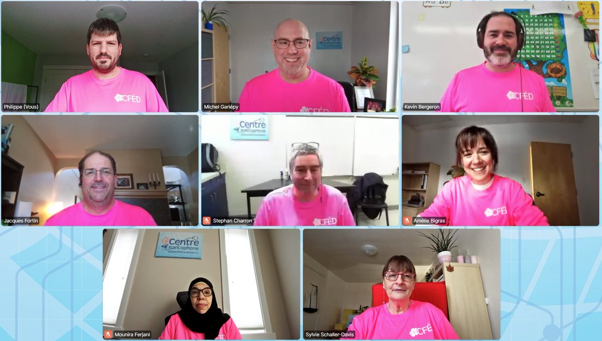 Le CFÉD célèbre la journée du chandail rose.