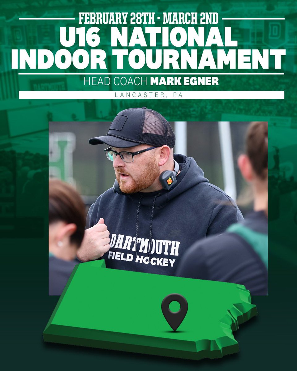 Head Coach Mark Egner will be at the U16 National Indoor Tournament this weekend in Lancaster, Pa.!

#GoBigGreen | #TheWoods🌲