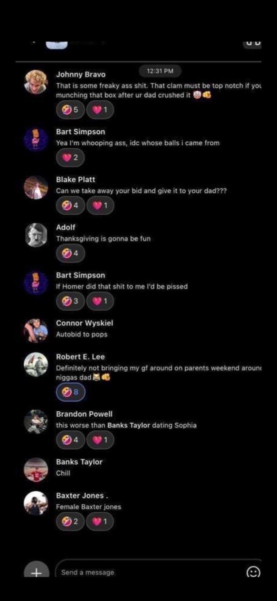 Holy fuck Banks Taylor caught a fucking stray. That’s wild. In the midst of the most insane thing ever he gets a shot for his gf😂