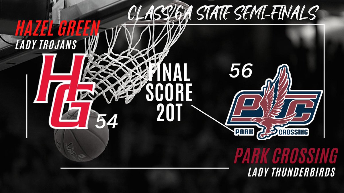 The Lady Trojans fall to the Park Crossing Lady Thunderbirds in a double OT heartbreaker in the state semi-finals.

The end of a special run only to hopefully begin another new special run...

#RevengeTour
