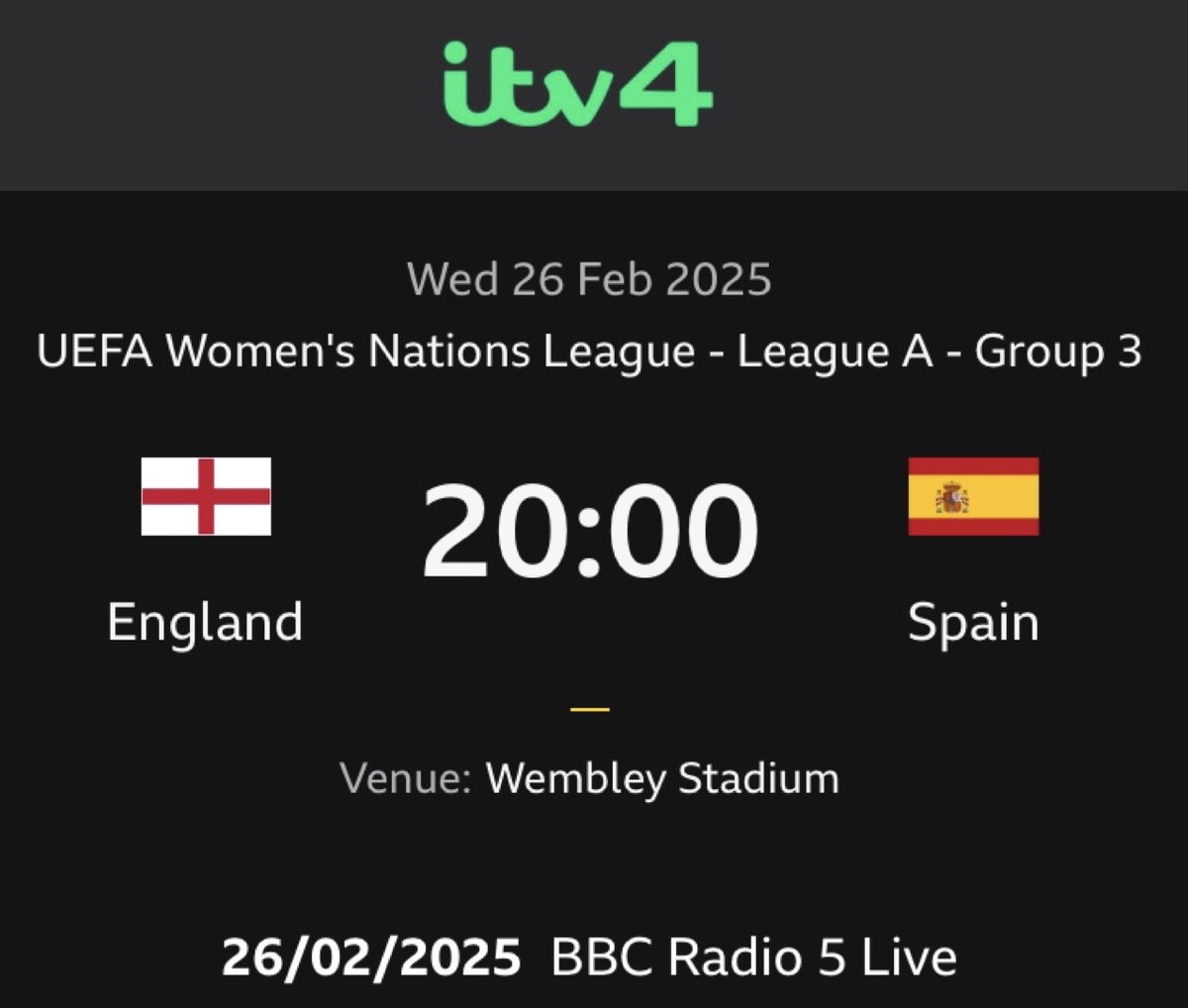Tonight.
8pm.
Lionesses vs the World Champions.
❤️