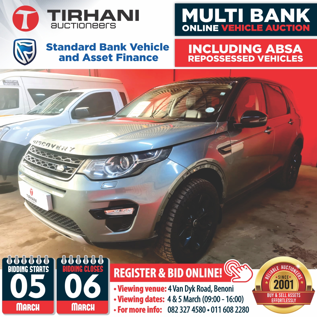Multi-Bank Online Vehicle Auction. Standard Bank VAF & Absa Repossessed ...