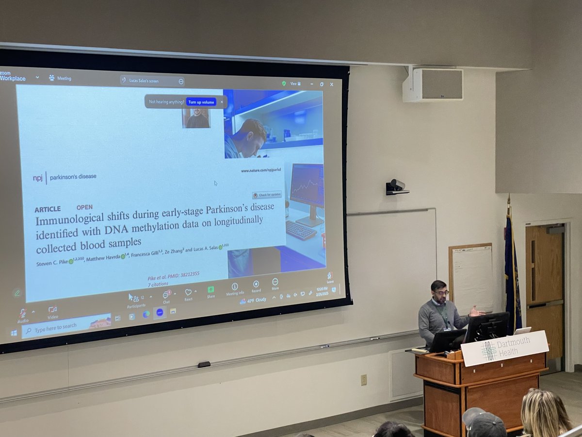 Integrative Neuroscience at Dartmouth (IND) (@dartmouthneuro) on Twitter photo Great talk by Prof. <a href="/lsalas_epigenet/">Lucas Salas</a> today! He gave an excellent breakdown of IND <a href="/DartGRAD/">DartGRAD</a> student <a href="/SeqWithSteve/">Steven C Pike</a> groundbreaking DNA methylation analyses, shedding light on immune system changes in Parkinsonβs patients. <a href="/GeiselMed/">Geisel School of Medicine at Dartmouth</a> <a href="/DartmouthHealth/">Dartmouth Health</a> Great talk by Prof. <a href="/lsalas_epigenet/">Lucas Salas</a> today! He gave an excellent breakdown of IND <a href="/DartGRAD/">DartGRAD</a> student <a href="/SeqWithSteve/">Steven C Pike</a> groundbreaking DNA methylation analyses, shedding light on immune system changes in Parkinsonβs patients. <a href="/GeiselMed/">Geisel School of Medicine at Dartmouth</a> <a href="/DartmouthHealth/">Dartmouth Health</a>