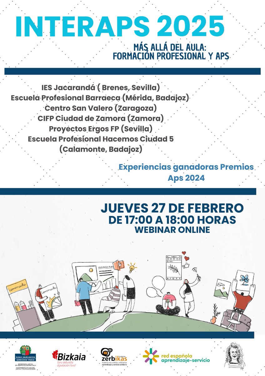 📣 Mañana compartiremos experiencias #ApS en #Interaps con mucha #FP
<a href="/juegos_sin/">LosJuegosSinHambre</a> <a href="/cifpzamora/">CIFP Ciudad Zamora</a> <a href="/educacyl/">Educación JCyL</a>
#EIE #EmprendimientoSocial
También estarás tú  💫
forms.gle/mNKKBbuiicpQVE…