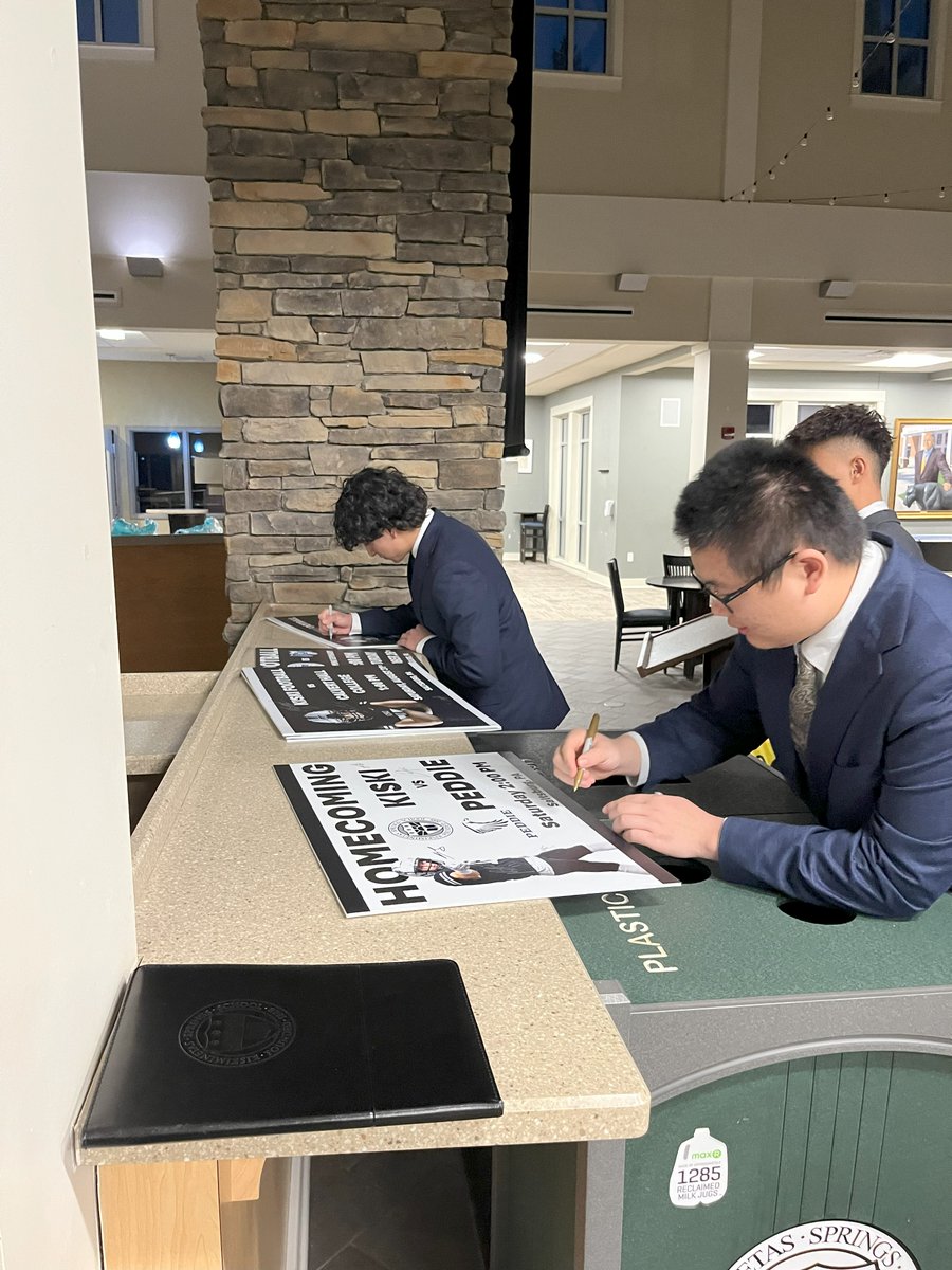 Kiski Football (@kiskiprepfb) on Twitter photo We honored our ballboys on Monday during our celebration. <a href="/owensinclair_57/">Owen Sinclair</a> and <a href="/phoenix_jst/">Phoenix Josten Manzanero</a> and the team signed GameDay posters for Max DelleDonne and Billy Petro. You have to appreciate every part of your team! <a href="/CoachSmetanka/">Aaron Smetanka</a> <a href="/TheKiskiSchool/">The Kiski School</a> <a href="/PaFootballNews/">Pennsylvania Football News</a> <a href="/KiskiAthletics/">Kiski Athletics</a> We honored our ballboys on Monday during our celebration. <a href="/owensinclair_57/">Owen Sinclair</a> and <a href="/phoenix_jst/">Phoenix Josten Manzanero</a> and the team signed GameDay posters for Max DelleDonne and Billy Petro. You have to appreciate every part of your team! <a href="/CoachSmetanka/">Aaron Smetanka</a> <a href="/TheKiskiSchool/">The Kiski School</a> <a href="/PaFootballNews/">Pennsylvania Football News</a> <a href="/KiskiAthletics/">Kiski Athletics</a>