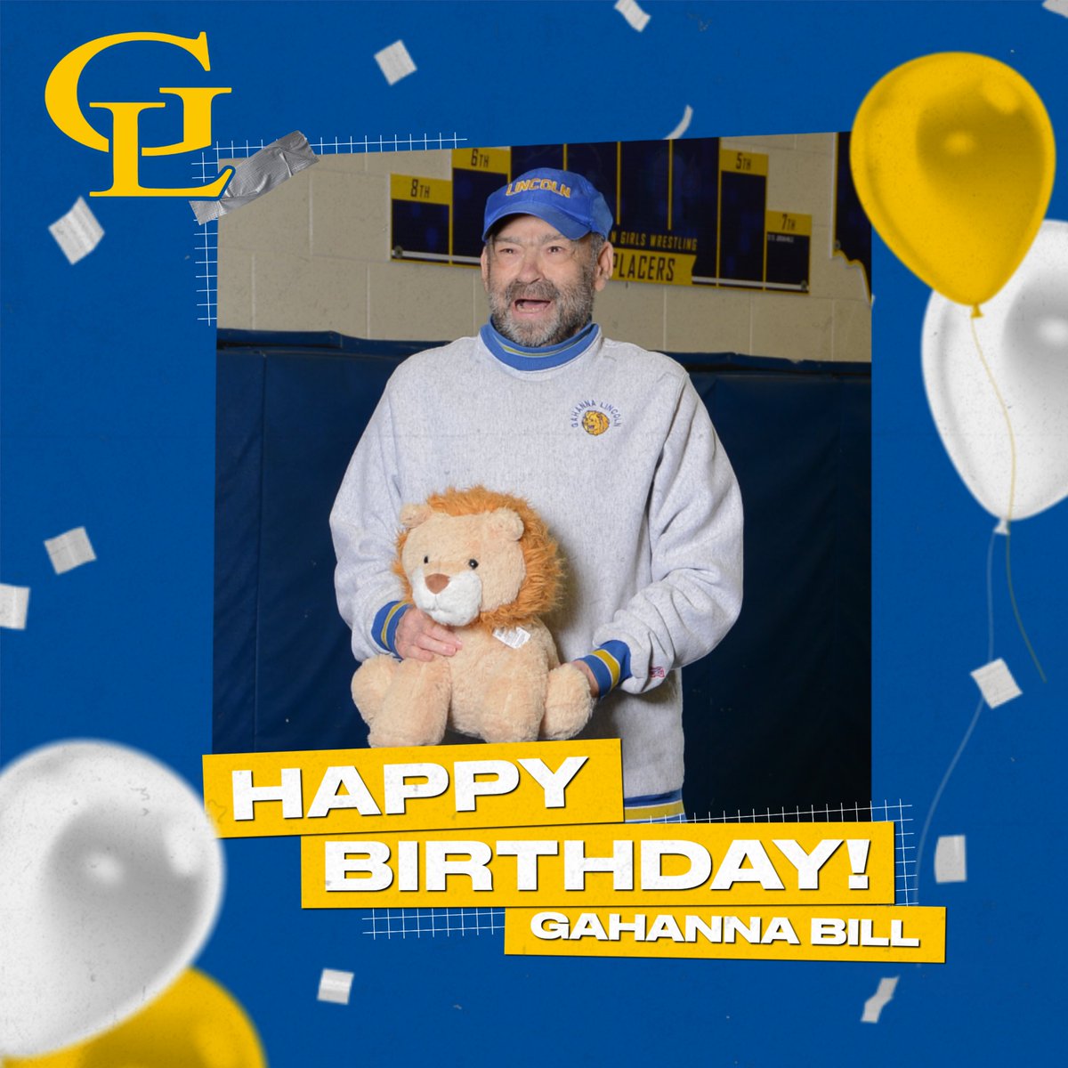HAPPY BIRTHDAY to the one and only, Bill Withrow! Gahanna Bill is our #1 fan and an inspiration to all of us! Have a great day Billy! #GoLions #GoBlue #GoGold
