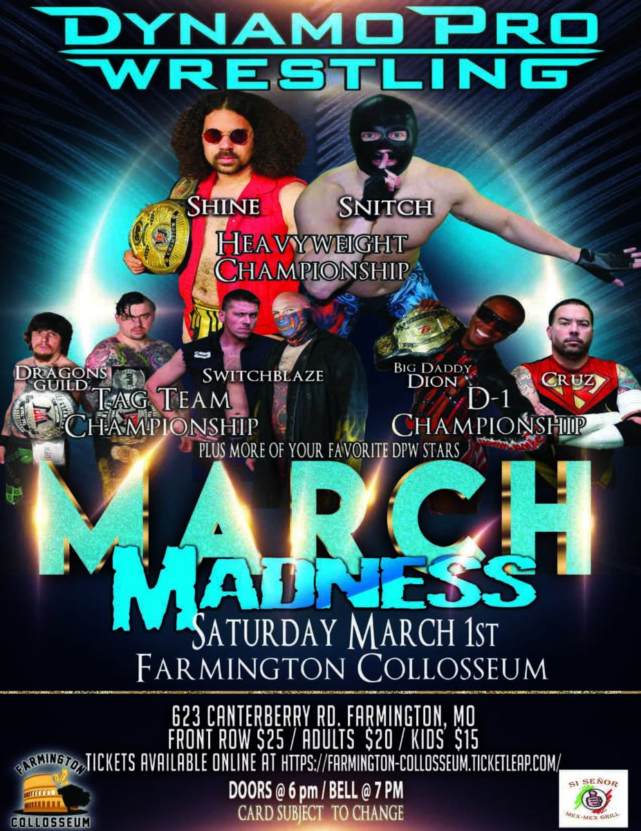 This Saturday Night!!