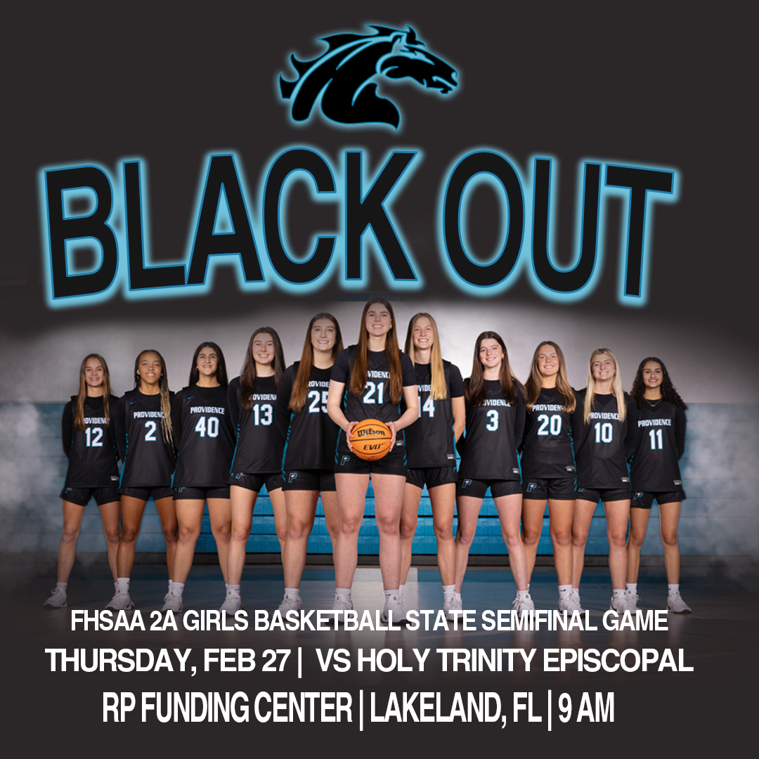 Providence School (@provschool) on Twitter photo IT'S A BLACK OUT! #GoStallions ๐ด๐๐
๐ FHSAA Girls 2A Regional Final Game
๐ Holy Trinity Episcopal Academy
๐๏ธ Thursday, Feb 27
๐ 9:00 AM
๐ RP Funding Center - Lakeland, FL
๐ซ Tickets $12 Advance $15 Gate: fhsaa.com/sports/gbk
๐บLivestream: nfhsnetwork.com/playoffs/stateโฆ IT'S A BLACK OUT! #GoStallions ๐ด๐๐
๐ FHSAA Girls 2A Regional Final Game
๐ Holy Trinity Episcopal Academy
๐๏ธ Thursday, Feb 27
๐ 9:00 AM
๐ RP Funding Center - Lakeland, FL
๐ซ Tickets $12 Advance $15 Gate: fhsaa.com/sports/gbk
๐บLivestream: nfhsnetwork.com/playoffs/stateโฆ