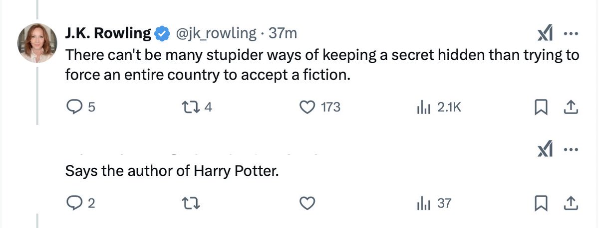 J.K. Rowling tweet media