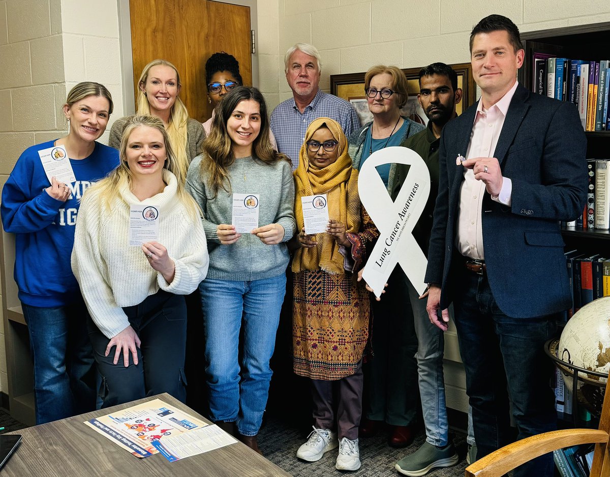 Matthew Smeltzer (@mattsmeltzer) on Twitter photo Our team <a href="/uofmemphis/">University of Memphis</a> is supporting the #HearHer campaign for women with lung cancer. Please read more about this great initiative from <a href="/Florez_Lab/">#FlorezLab</a> <a href="/IASLC/">IASLC</a>
ilcn.org/breaking-the-s… Our team <a href="/uofmemphis/">University of Memphis</a> is supporting the #HearHer campaign for women with lung cancer. Please read more about this great initiative from <a href="/Florez_Lab/">#FlorezLab</a> <a href="/IASLC/">IASLC</a>
ilcn.org/breaking-the-s…