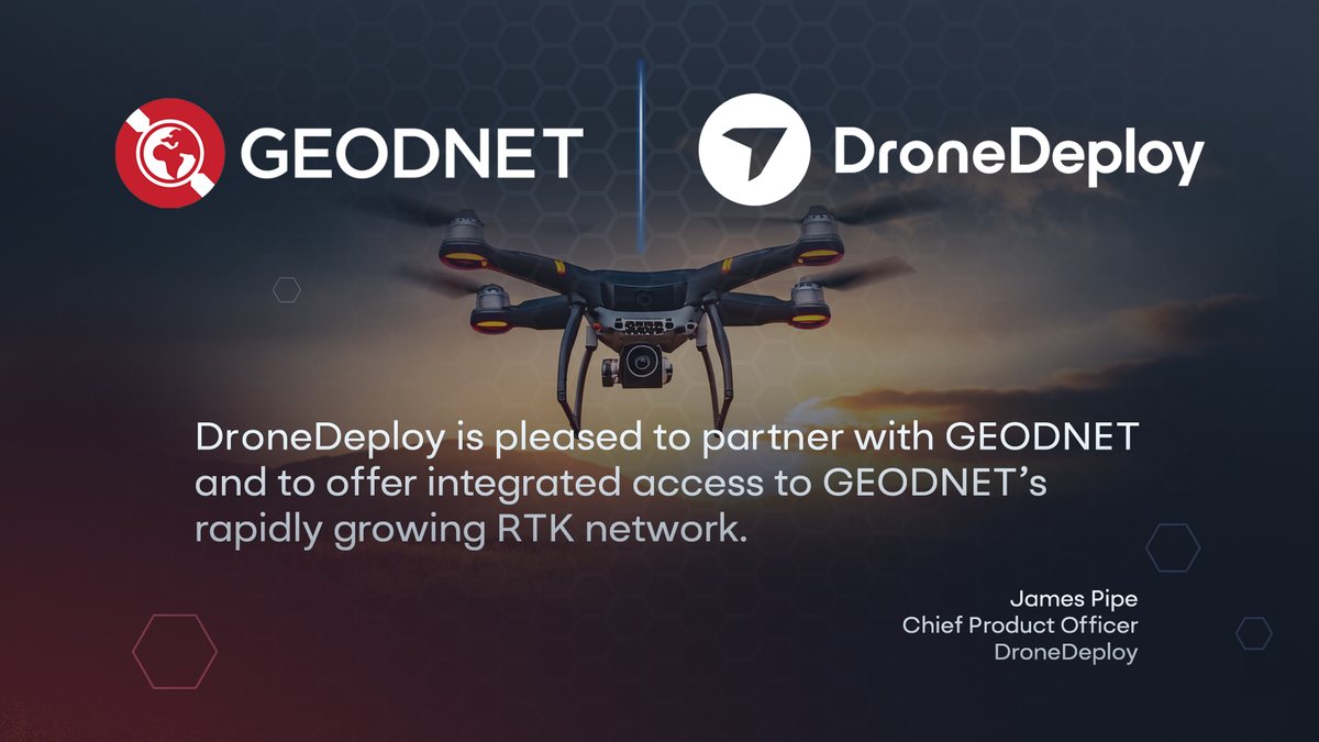 GEODNET (@geodnet_) on Twitter photo GEODNET Foundation and <a href="/DroneDeploy/">DroneDeploy</a> have partnered to offer 10,000 RTK stations globally, bringing precision to drone-based surveying for construction, mining, and energy industries.
With access to GEODNET's network, DroneDeploy users can now achieve centimeter-level accuracy GEODNET Foundation and <a href="/DroneDeploy/">DroneDeploy</a> have partnered to offer 10,000 RTK stations globally, bringing precision to drone-based surveying for construction, mining, and energy industries.
With access to GEODNET's network, DroneDeploy users can now achieve centimeter-level accuracy
