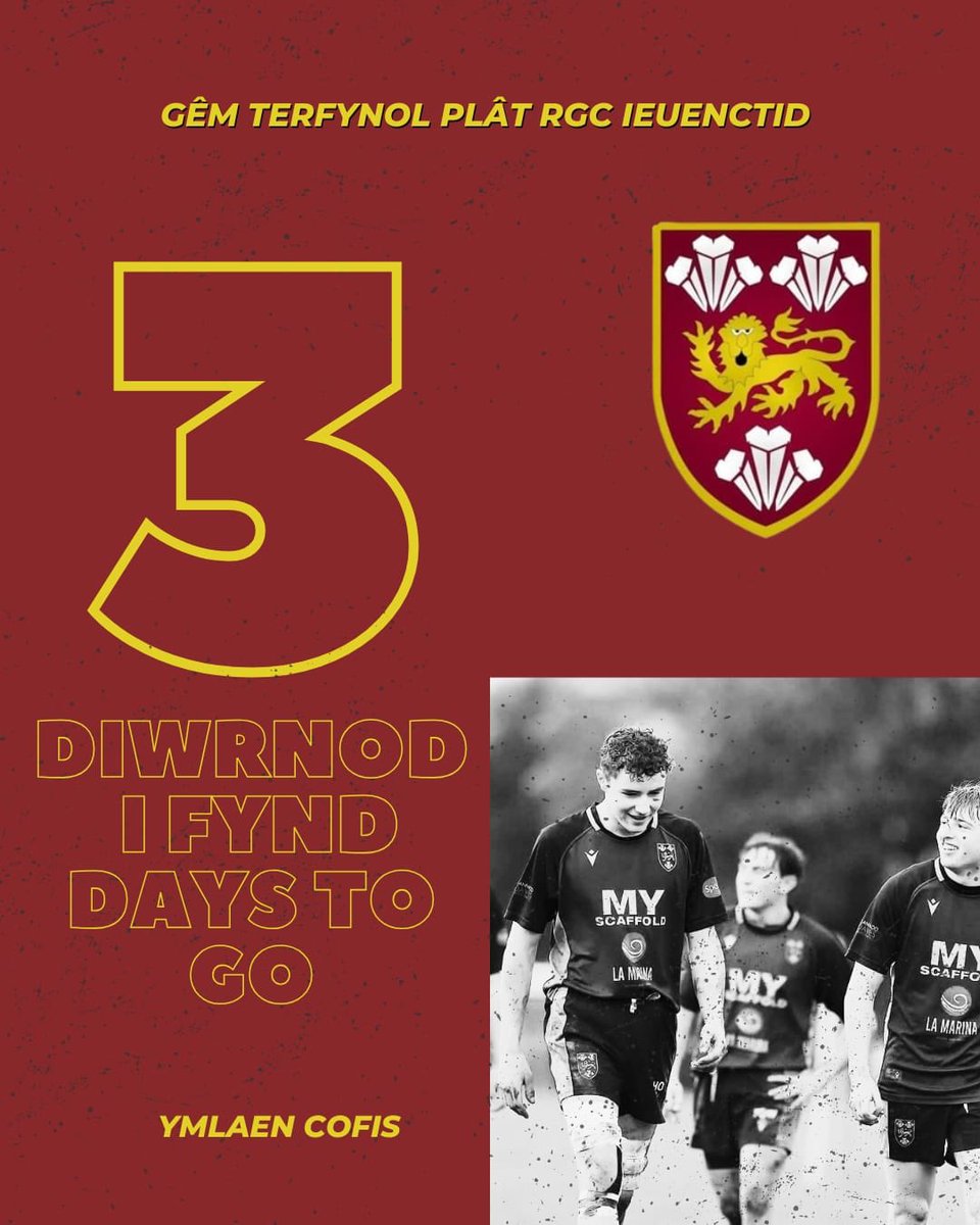 rygbicaernarfon's tweet image. Tri chysgu…
3 days to go