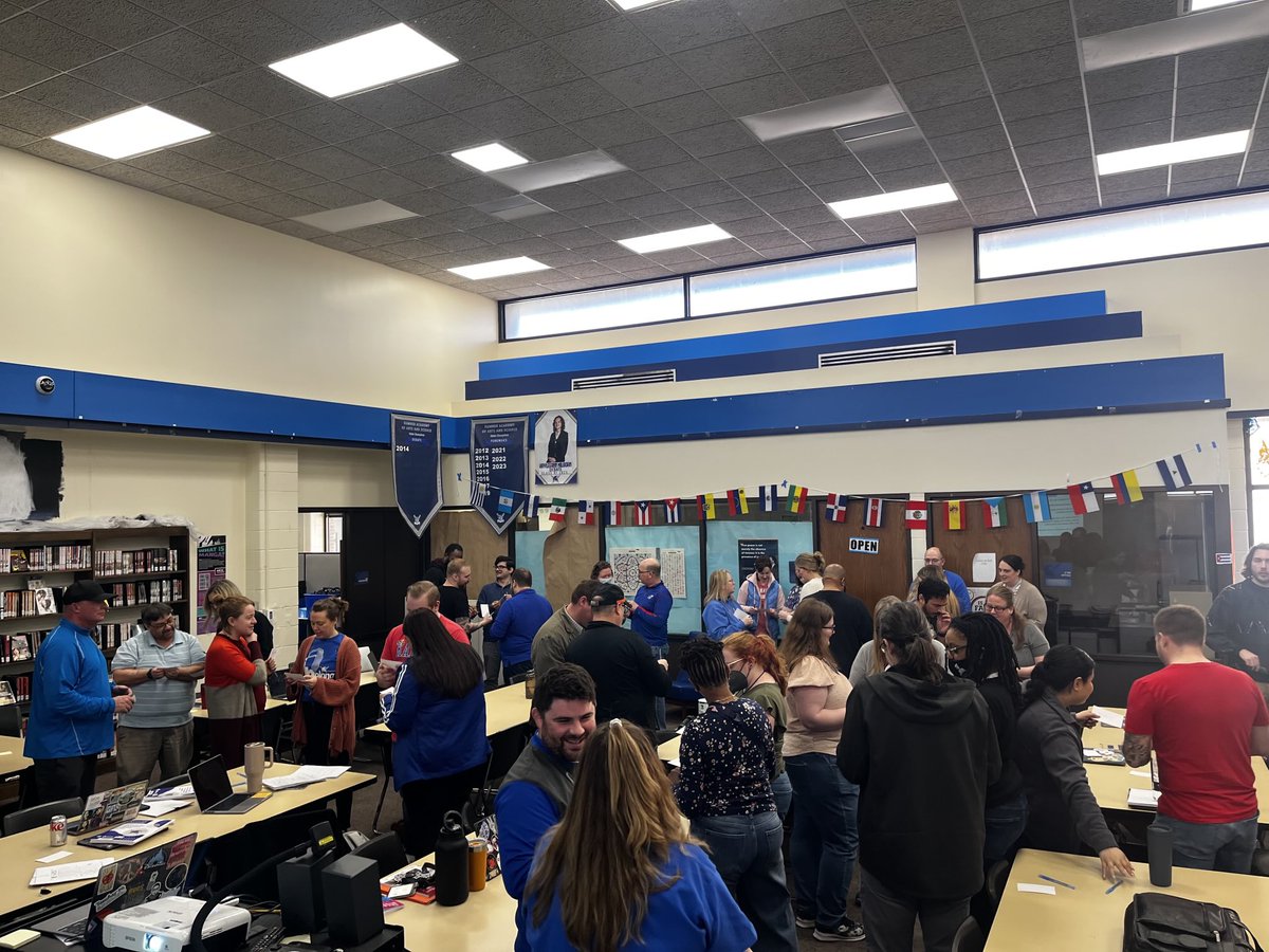 Snow days have impacted our professional learning, it was great to get together with staff again for learning! ⁦<a href="/kckps_sumner/">Sumner Academy</a>⁩