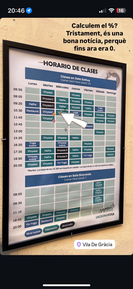 Ets catalanoparlant al barri de Gràcia i, si vols fer ioga en la teva llengua, ets el reducte folklòric. <a href="/llenguacatalana/">Política Lingüística</a>