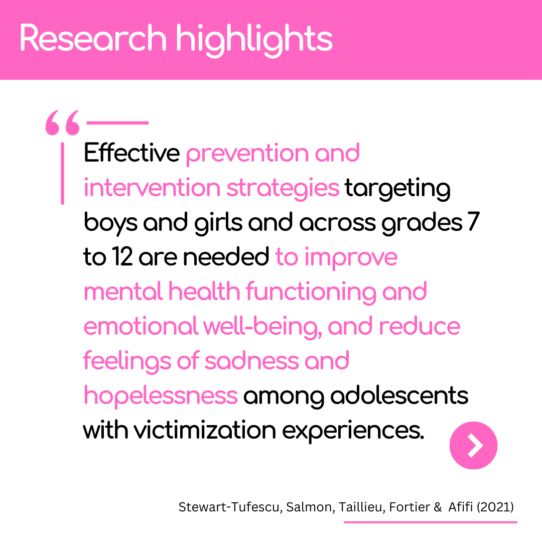 Childhood Adversity and Resilience (CARe) Research (@careresearchum) on Twitter photo <a href="/CAReResearchUM/">Childhood Adversity and Resilience (CARe) Research</a>, we support Pink Shirt Day!
Learn more about our studies on Peer Victimization in Grades 7 to 12 in Manitoba on our website:
umcareresearch.ca/articles <a href="/CAReResearchUM/">Childhood Adversity and Resilience (CARe) Research</a>, we support Pink Shirt Day!
Learn more about our studies on Peer Victimization in Grades 7 to 12 in Manitoba on our website:
umcareresearch.ca/articles