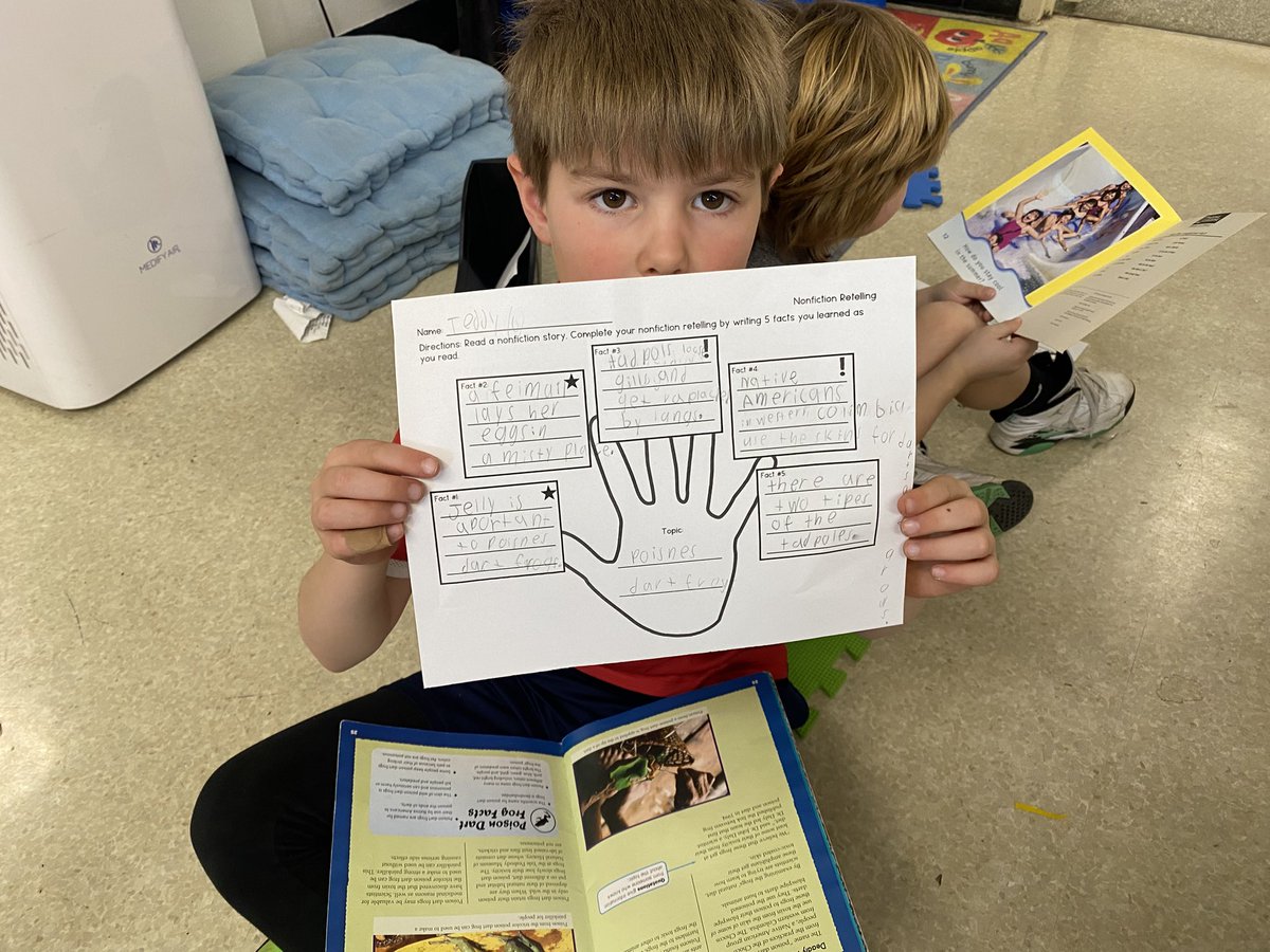 Miss.Celluzzi (@ces_acelluzzi) on Twitter photo Day 3 Nonfiction Genre Study:
We used our ‘sticky’ facts and questions to complete a nonfiction retell of their studied book! <a href="/ces_misspetrone/">Miss Petrone</a> <a href="/CentralES1/">Central ES</a> <a href="/HaddonSchools/">Haddonfield Schools</a> Day 3 Nonfiction Genre Study:
We used our ‘sticky’ facts and questions to complete a nonfiction retell of their studied book! <a href="/ces_misspetrone/">Miss Petrone</a> <a href="/CentralES1/">Central ES</a> <a href="/HaddonSchools/">Haddonfield Schools</a>