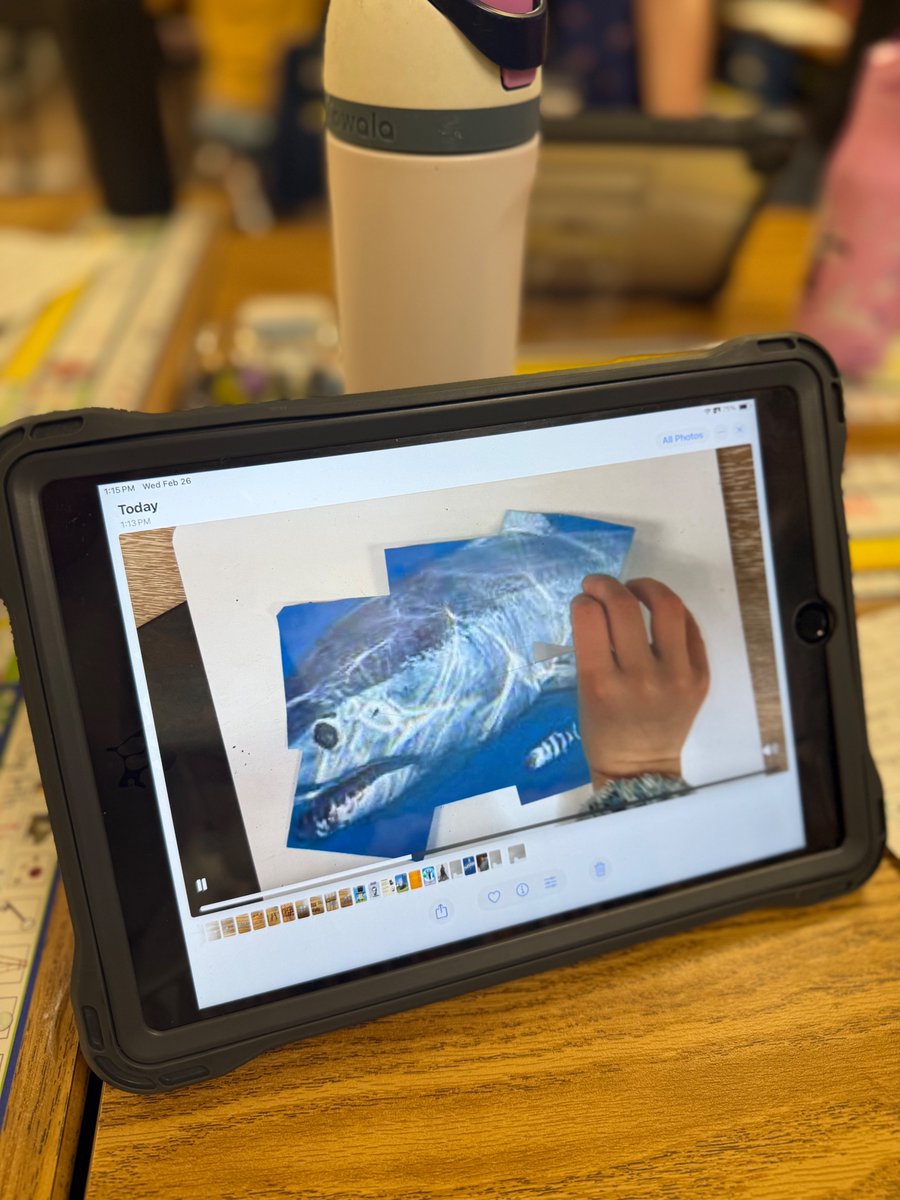 The first graders in @trammellinfirst's class made their own "Guess The Shark" videos today!
🦈 Researched a shark using PebbleGo
✍️ Wrote a script with four descriptive clues
🎬 Created a green screen reveal using sticky notes and #iMovie
🎙️ Recorded their clues
#RISDBeTheOne