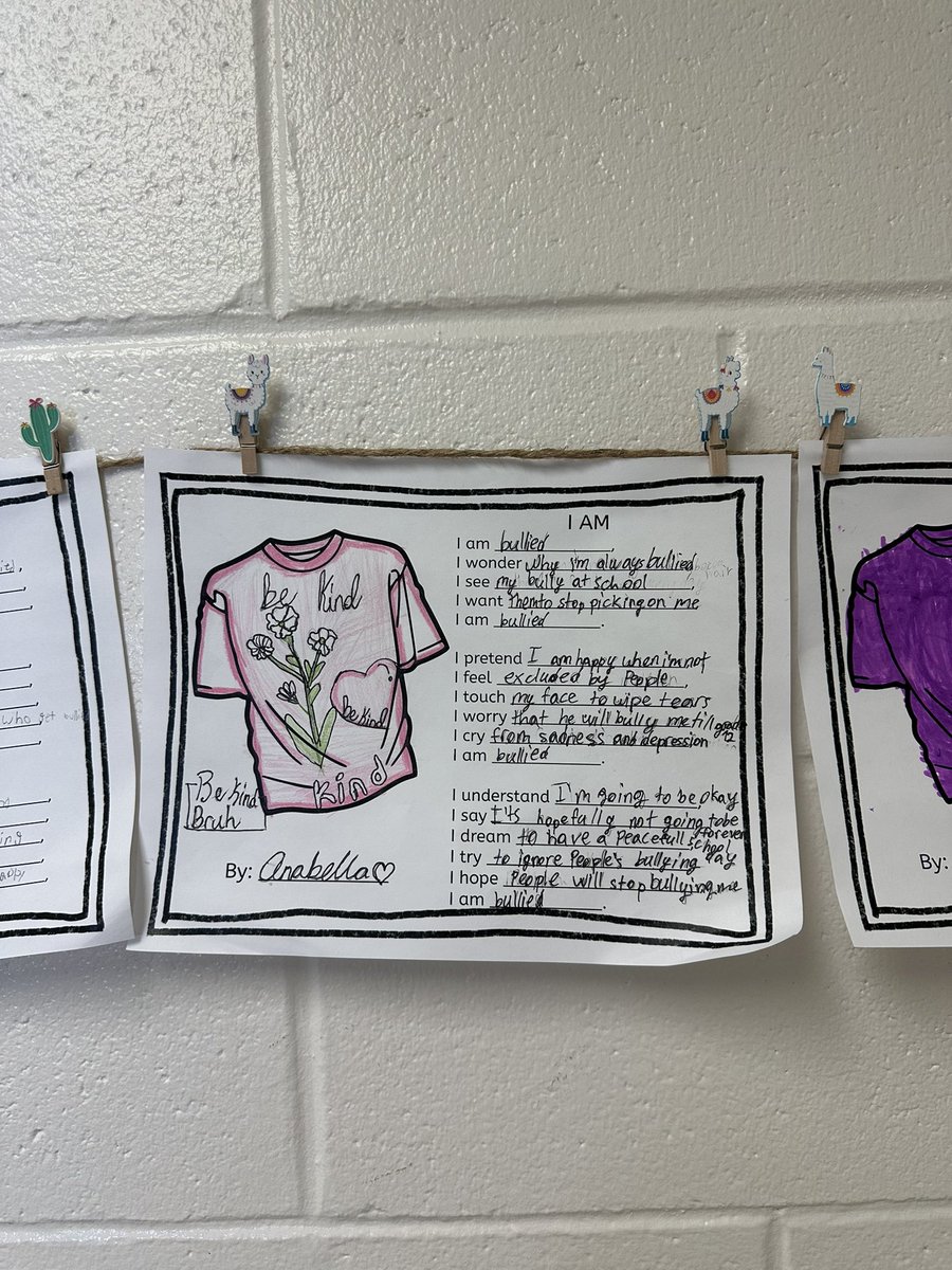 Francesca Rizzo, OCT (@missrizzo1) on Twitter photo Students created โI amโฆโ poems from the pov of a bystander and the bullied to hang bullying out to dry ๐๐#PinkShirtDay
โข
<a href="/MrsSarahS1/">Sarah Sunderland (she/her)</a> <a href="/StLukeNepean/">St. Luke School (Nepean)</a> <a href="/OttCatholicSB/">Ottawa Catholic School Board</a> Students created โI amโฆโ poems from the pov of a bystander and the bullied to hang bullying out to dry ๐๐#PinkShirtDay
โข
<a href="/MrsSarahS1/">Sarah Sunderland (she/her)</a> <a href="/StLukeNepean/">St. Luke School (Nepean)</a> <a href="/OttCatholicSB/">Ottawa Catholic School Board</a>