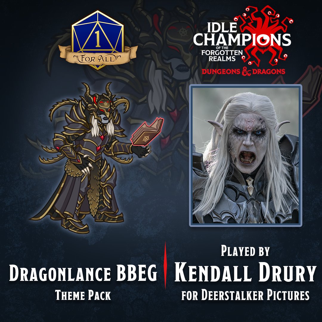 Deerstalker Pictures (@deerstalkerpics) on Twitter photo BBEG dons new armour to serve Takhisis the Dragon Queen, as part of the <a href="/idlechampions/">Idle Champions</a> Vecna: Eve of Ruin, Part 5 update! Get the Dragonlance BBEG Skin & Feat Pack now! #DnD #DnDGame #1ForAllDnD BBEG dons new armour to serve Takhisis the Dragon Queen, as part of the <a href="/idlechampions/">Idle Champions</a> Vecna: Eve of Ruin, Part 5 update! Get the Dragonlance BBEG Skin & Feat Pack now! #DnD #DnDGame #1ForAllDnD