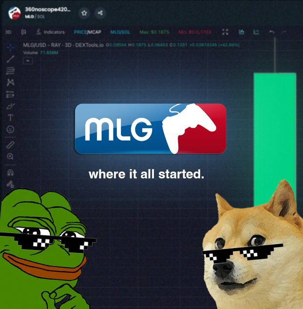 I haven't sold a single $MLG token 

Let's teleport that shit back to ATH's when the markets turn around 

Gamers are in control

<a href="/360noscope/"></a> <a href="/Banks/">Banks</a> <a href="/SolJakey/">Jakey</a>