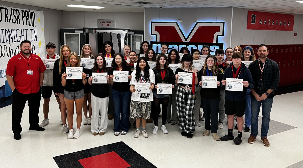 Congrats to our Regional and State VASE students  <a href="/MarcusRedNation/">MARCUS RED NATION</a> <a href="/Marcus_HS/">Marcus High School</a>