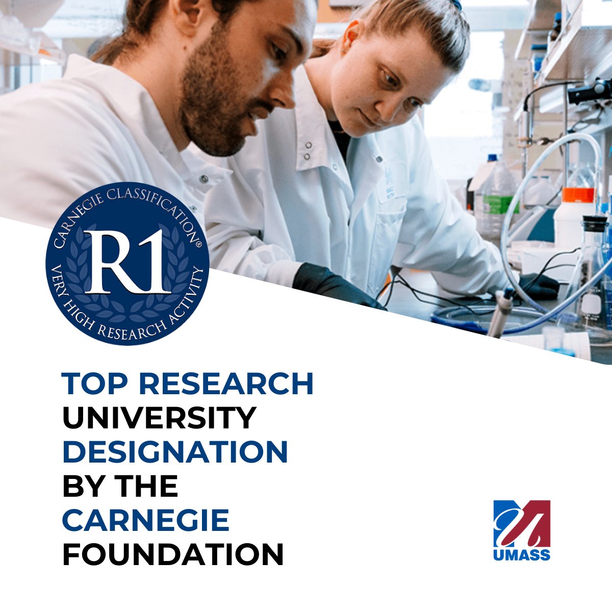 University of Massachusetts (@umass) on Twitter photo Big news! <a href="/UMassBoston/">UMass Boston</a> & <a href="/UMassLowell/">UMass Lowell</a> now join <a href="/UMassAmherst/">UMass Amherst</a> as R1 research universities, thanks to <a href="/CarnegieFdn/">Carnegie Foundation</a>! 🎉 Meanwhile, <a href="/UMassChan/">UMass Chan Medical School</a> & <a href="/UMassD/">UMass Dartmouth</a> are designated R2 research universities, showing the powerful impact of #UMass research. #HigherEd #Research Big news! <a href="/UMassBoston/">UMass Boston</a> & <a href="/UMassLowell/">UMass Lowell</a> now join <a href="/UMassAmherst/">UMass Amherst</a> as R1 research universities, thanks to <a href="/CarnegieFdn/">Carnegie Foundation</a>! 🎉 Meanwhile, <a href="/UMassChan/">UMass Chan Medical School</a> & <a href="/UMassD/">UMass Dartmouth</a> are designated R2 research universities, showing the powerful impact of #UMass research. #HigherEd #Research
