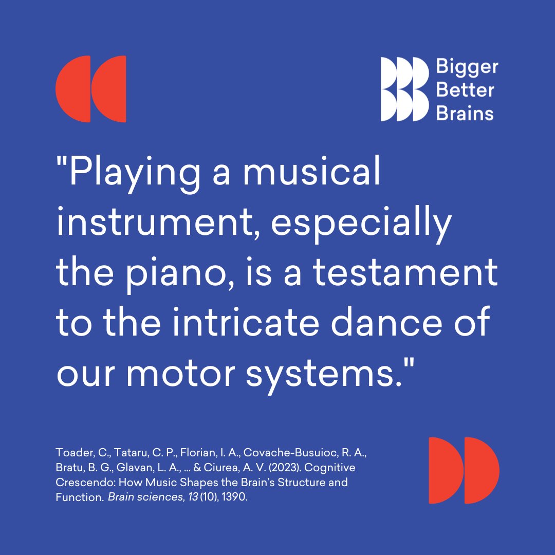 bb_brains's tweet image. Share this post! 🎶✨

Playing a musical instrument, particularly the piano, showcases the complex coordination of our motor systems. It’s a remarkable example of how the brain and body work together in perfect harmony.

#MusicAndBrain #PianoLearning #MotorSkills