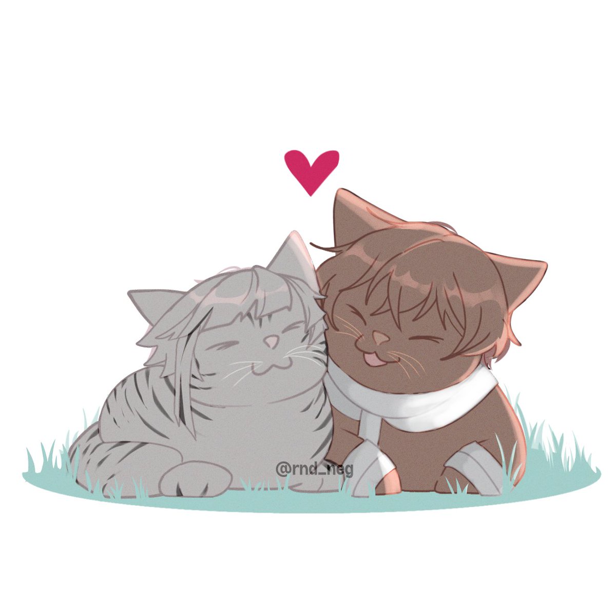rnd_neg's tweet image. #dazatsu
#dazatsumonth2025 day 27: Love
In another universe (太敦)
