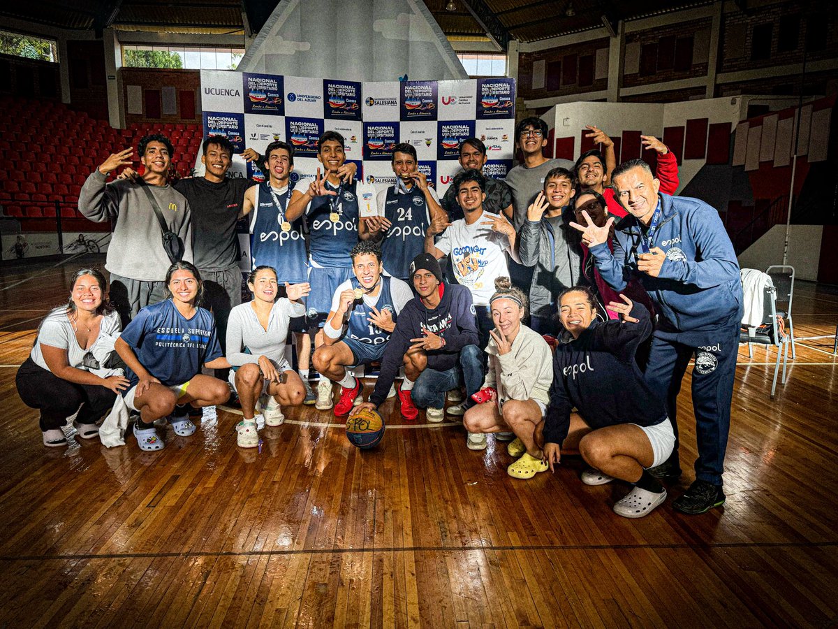 LDP_Espol's tweet image. “¡ESPOL TRICAMPEÓN INVICTO DEL BALONCESTO 3x3! 🏆
Nuestra Selección de Baloncesto 3x3 se proclamó TriCampeón Invicto del Torneo Nacional Universitario 2025 🏆

Nuestros jugadores: Cely Cedeño, David Aparicio, José Miguel Delgado y José Gaviño, demostraron su talento y dedicación