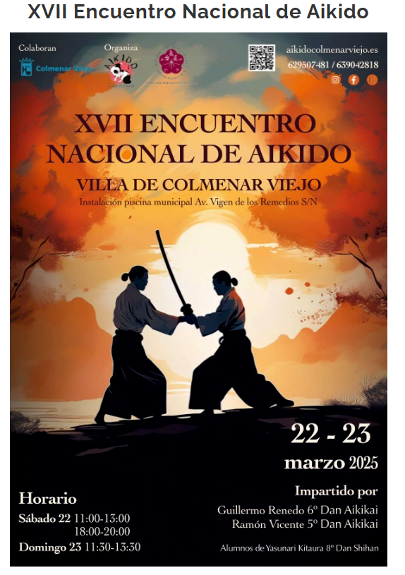 AikidoColmenarV's tweet photo. ¡No te pierdas nuestro curso!
Inscripciones en https://t.co/9BdlY2L4Tm https://t.co/CcLGXaRw7M