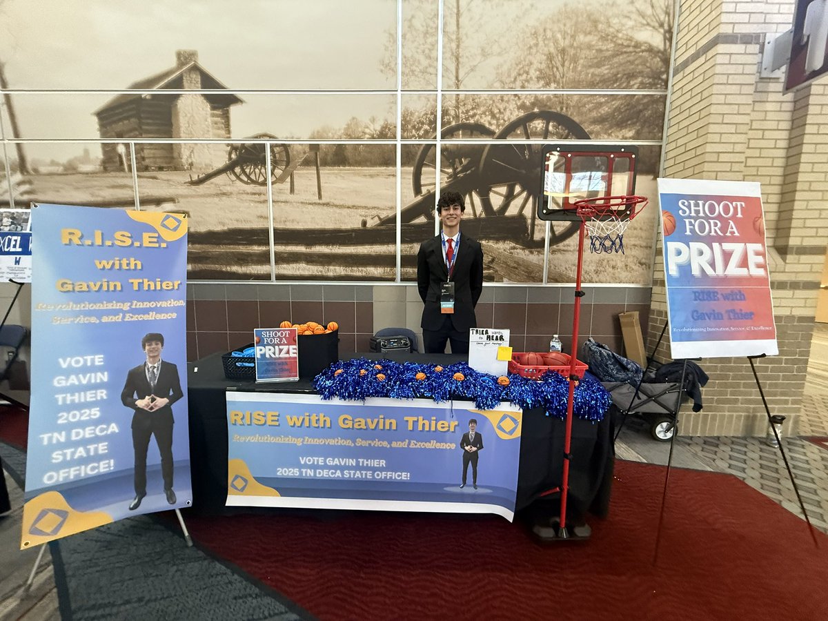 RISE with Gavin Thier! Support Gavin’s run for Tennessee DECA State office. <a href="/wcsCCTE/">wcsCCTE</a>
