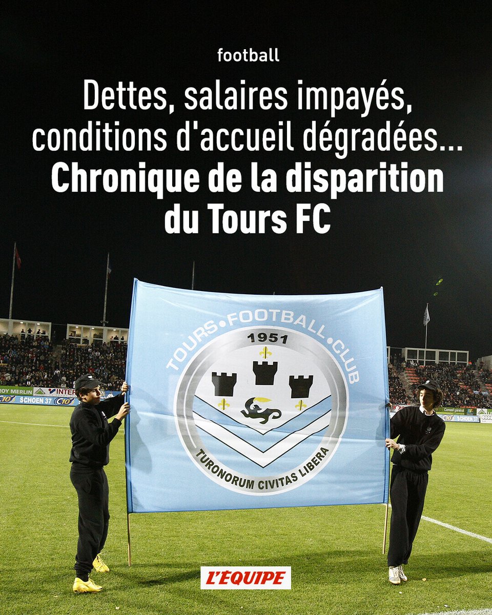 La disparition annoncée du Tours FC est le dernier épisode d'une série de dysfonctionnements et d'une gestion financière catastrophique > l.lequipe.fr/Kv9