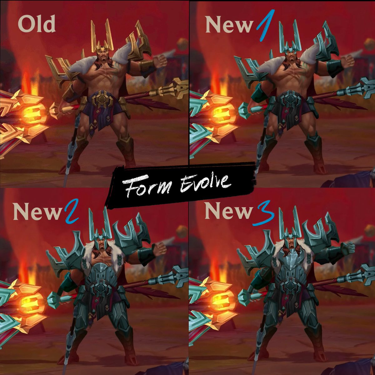 Arthis_'s tweet photo. NO FAN OF THE GACHA
But #mordekaiser lore skin has to look badass! As it is up for further development, this would be my take on an update: Id change the gold to iron, the model evolves over the game, like Pulsfire ezreal. + getting the unique ult form with the red burning hair https://t.co/yWJSRYsUN3