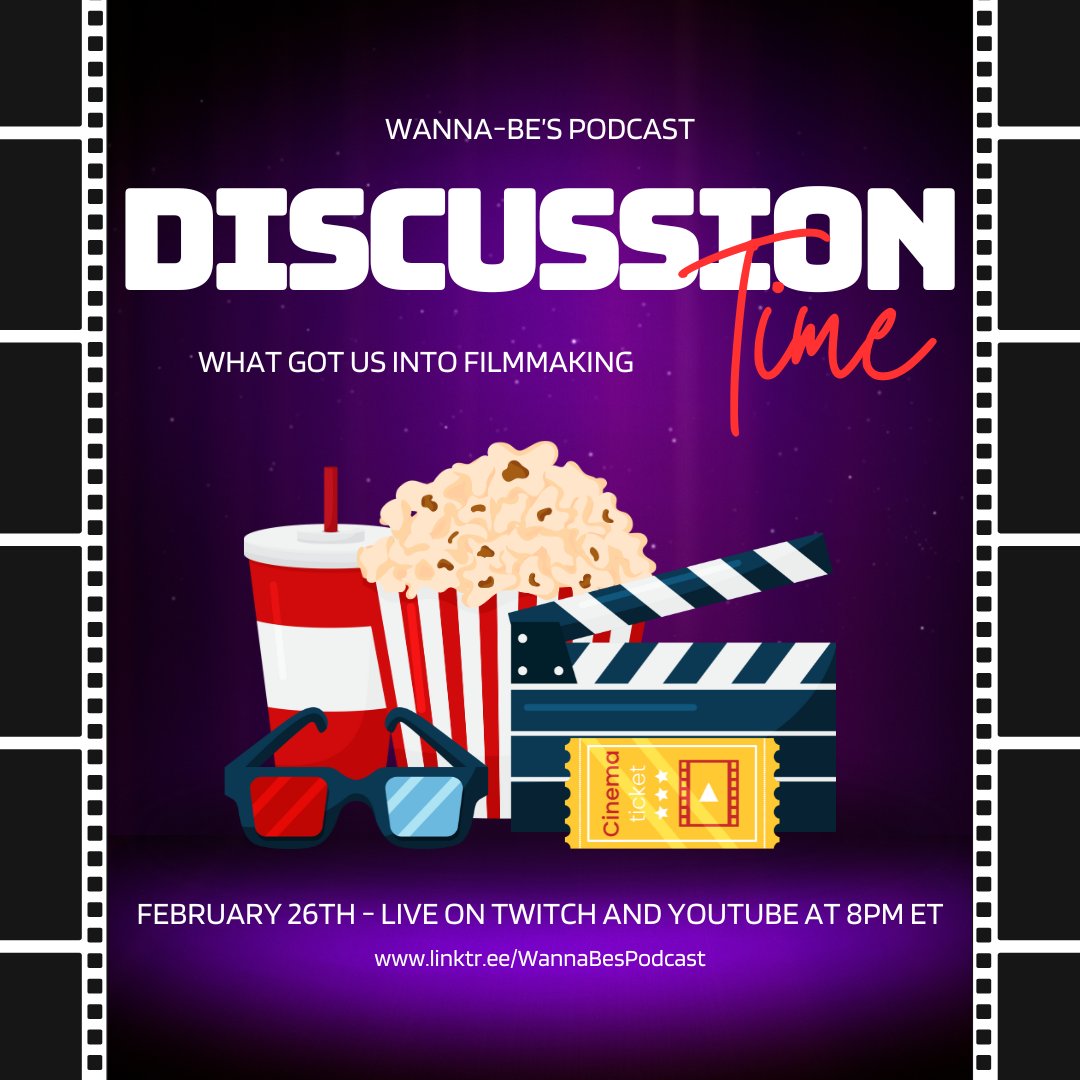 SturdivaAnthony's tweet photo. Tonight we have a nostalgic discussion on what made us three wanna become filmmakers
Tune in and hear our inspirations https://t.co/YIQtzEcVzn