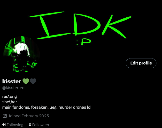 hi guys i have a new X account :P
<a href="/kissterred/">K!SSTER</a>