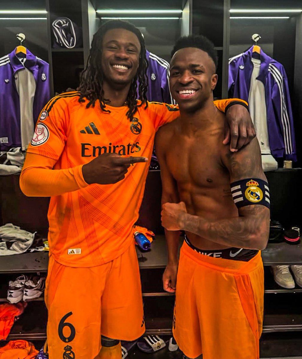 Eduardo Camavinga: “Here with captain Vinicius Junior”. 😁©️