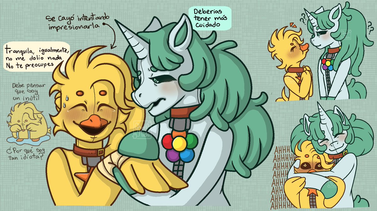 _Ghost_Michi_'s tweet photo. ✧⊹ Star Scribble ⊹✧ 

Me gusta como varios estamos de acuerdo en ponerles así la diferencia de estatura a estos dos 

#Craftyxkickin #kickincorn #Craftycorn x #KickinChicken #SmilingCritters #SmilingCrittersAU https://t.co/OcHxRJnYrb